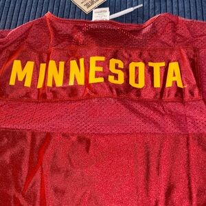 PINK Victoria's Secret Minnesota Red Jersey Gophers NWT Small